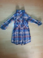 Blusa manga larga tricolor